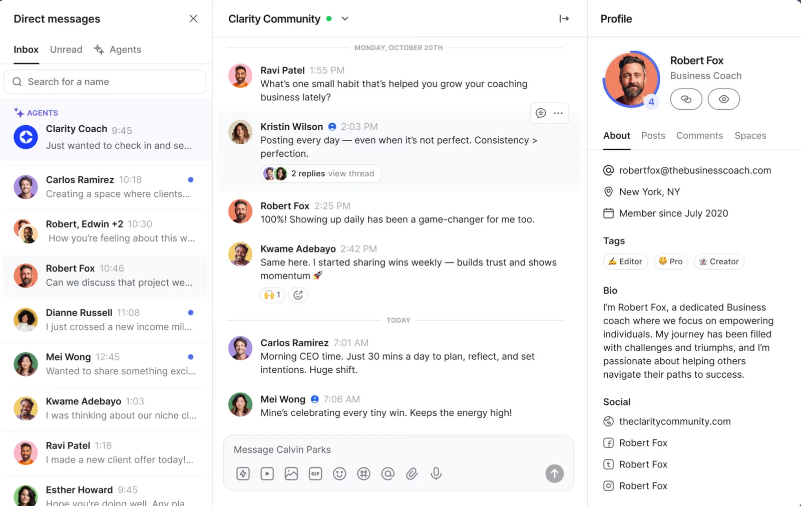 The instructor community platform